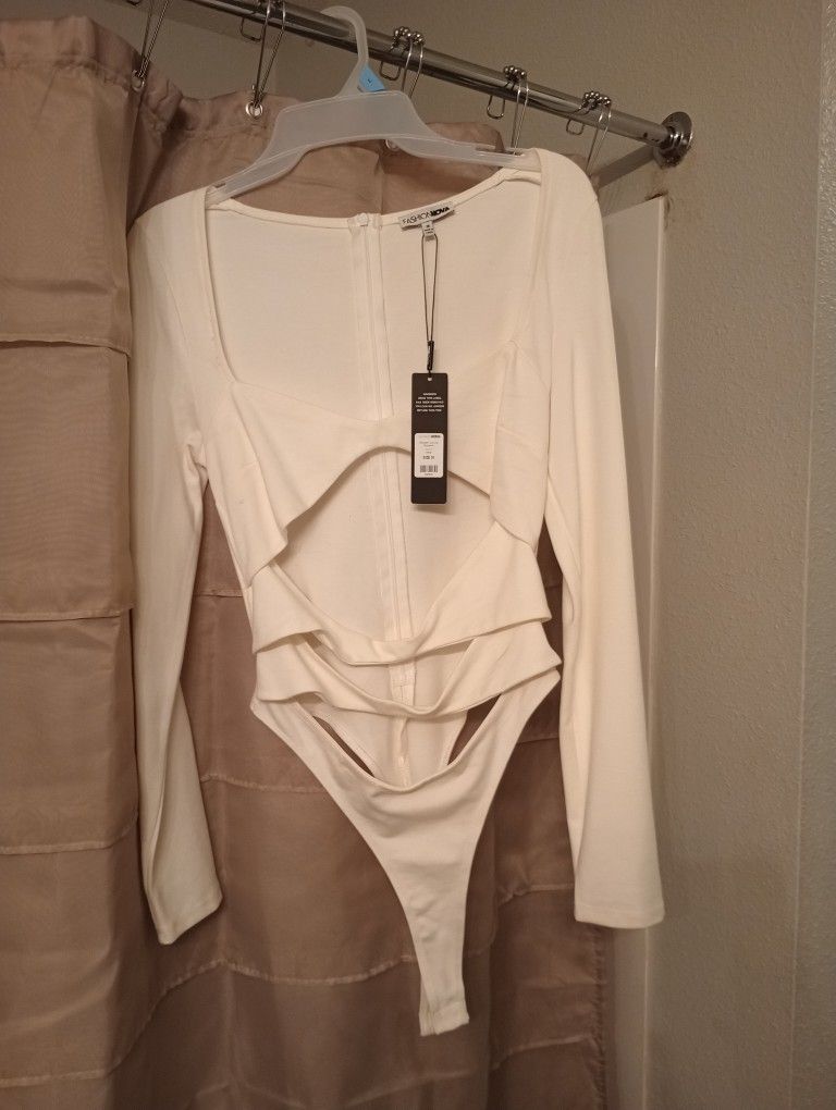 Women's White Bodysuit