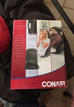 Massaging back seat cushion