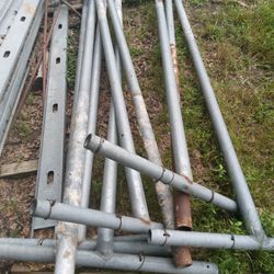 1/4 Inch Steal Metal Poles In Form Of T's, $25 Each