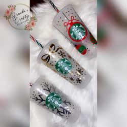 Holiday Starbucks Customized Cups