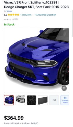 Dodge Charger Front Splitter