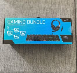 Gaming bundle - headphones, keyboard, mouse-pad NEW