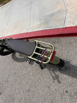 Olive Green Electric Bike