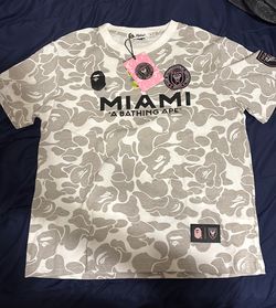 Inter Miami x bape white camo shirt