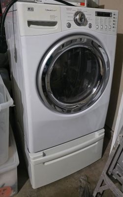 LG SteamDryer and pedestal drawer