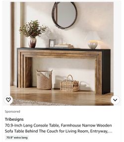 Tribesigns 70.9" Farmhouse Console/Entryway Table
