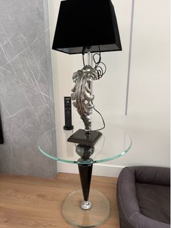 Luxury Italian Glass Side Table – Modern Designer Style
