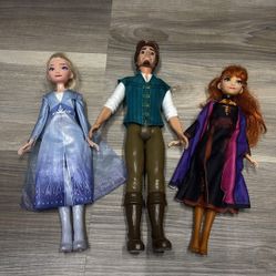 Disney, frozen Barbie Doll Set - Elsa, Kristoff, and Anna