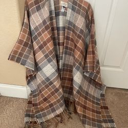 Beautiful New Winter Cover Poncho 