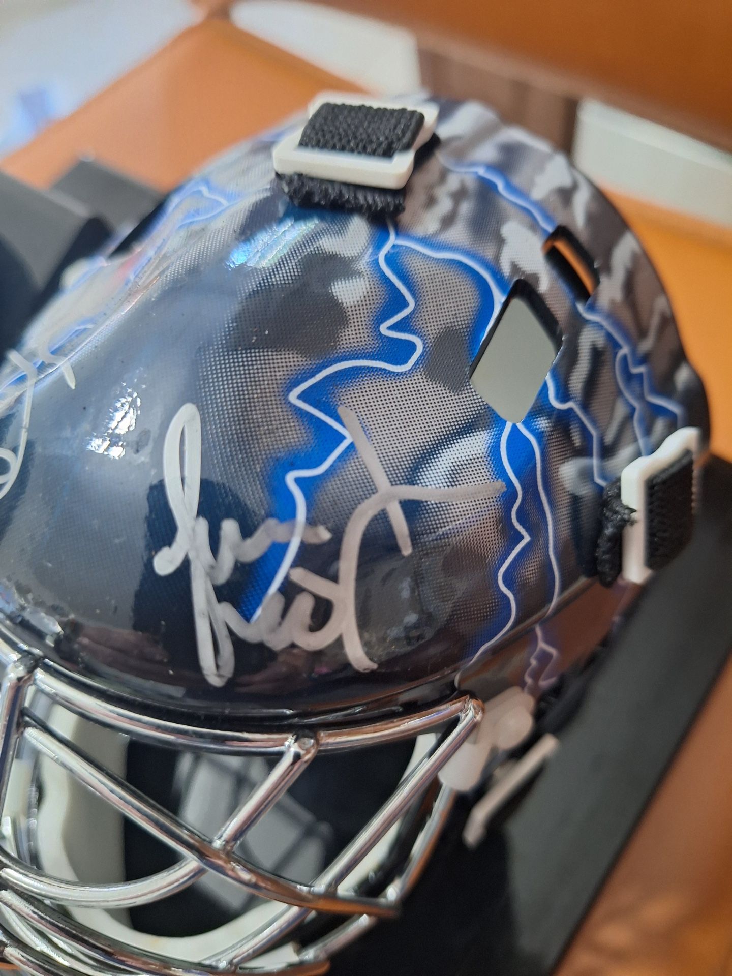 NHL Collectible- Tampa Bay Lightning - Autographed Helmet & Puck w/Case