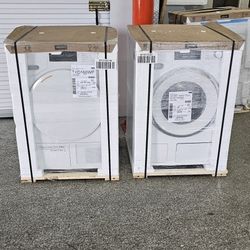 24" Miele Front Load Washer And Dryer Set 