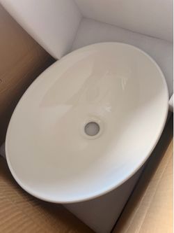 Oval Vessel Bathroom Sink
