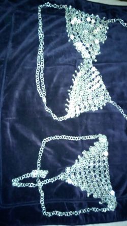 Real sterling silver bikini set