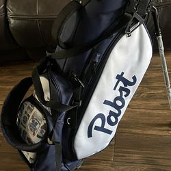 New Pabst Blue Ribbon (PBR) Golf Stand Bag