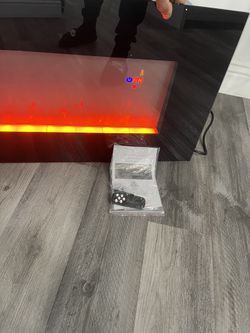 Fireplace 50” Electric Glass Heater