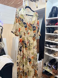 Colorful midi dress