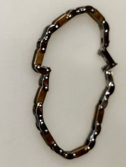 Two Tone Men’s Steel Bracelet