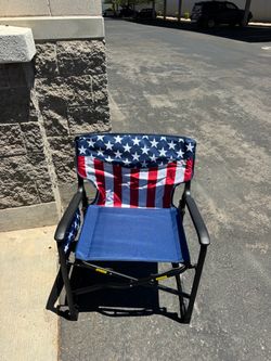 American Flag Folding Outdoor Chair