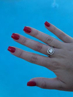 chunky gold rhinestone ring