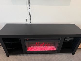 Electric fireplace entertainment center
