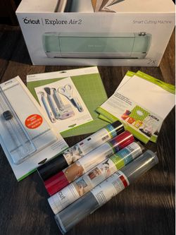 NEW Cricut Explore Air 2 Bundle – Machine + Tools, Mats, Vinyl & Supplies