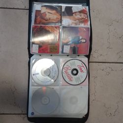 60+ Music CDs Binder 80s/90s Popular Artists