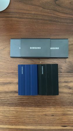 8tb total $725 SAMSUNG T7 SSD EXTERNAL HARD DRIVE 1tb 2tb