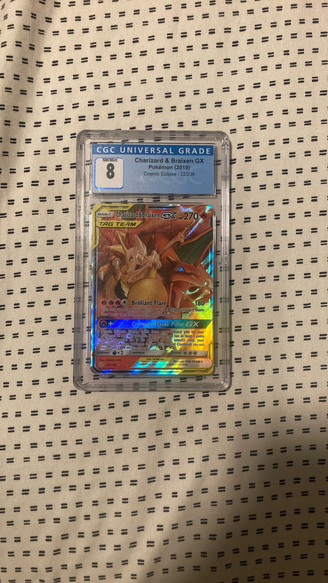 CGC 8 Mint Charizard Braixen GX 2019