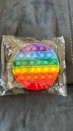 New Sealed Rainbow Circle Popper Pop Fidget