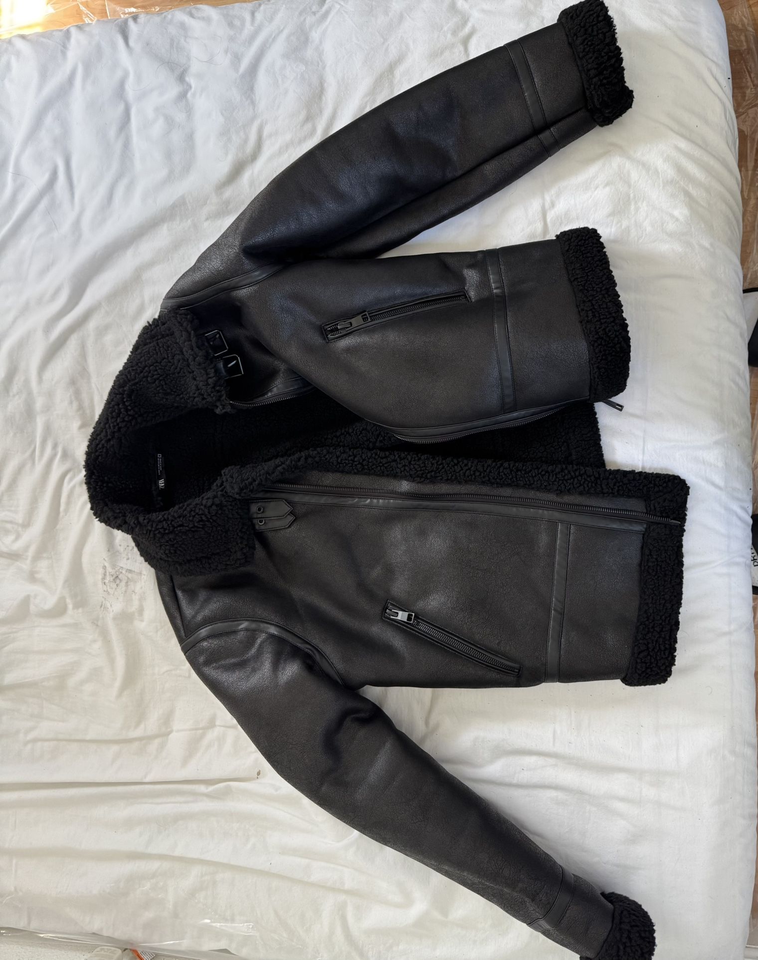 Zara Leather Coat