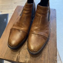 Bull Boxer Leather Boots - Size 10
