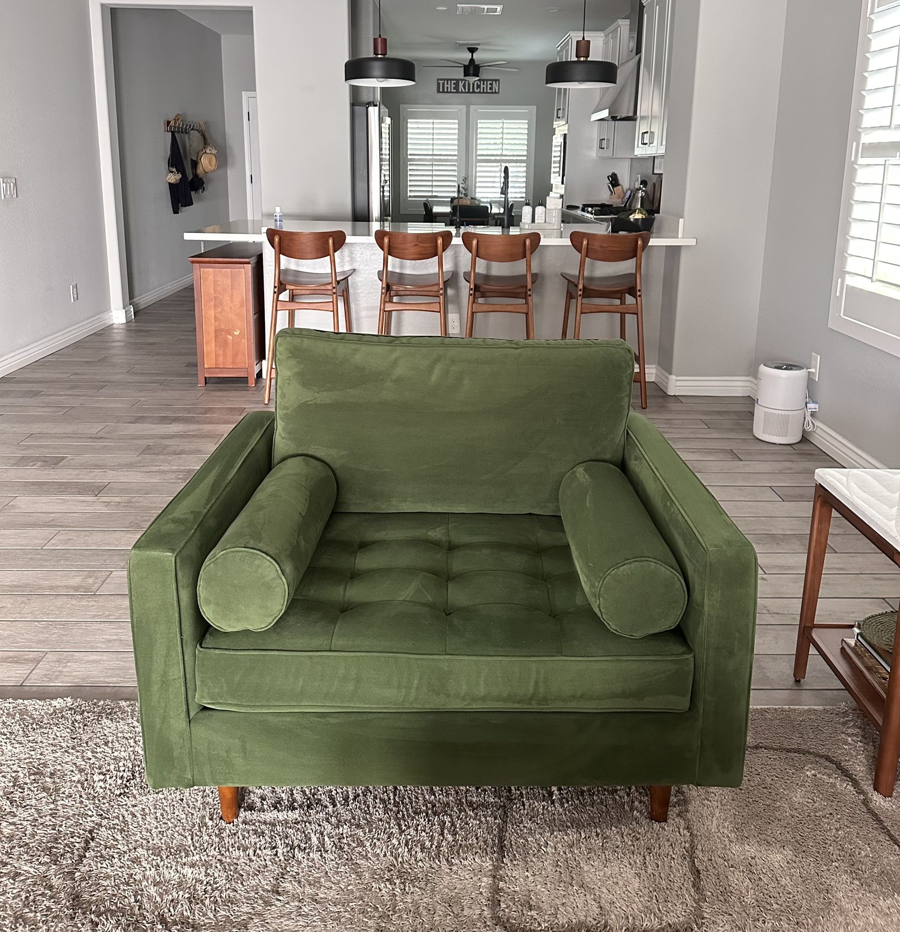 (2) Oversized West Elm Living Room Chairs
