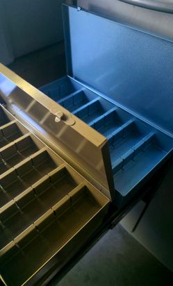 Metal Photography Slide Storage Containers - Excellent Condition
