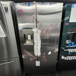 Counter Depth Cafe Side By Side Refrigerator Ice And Water 