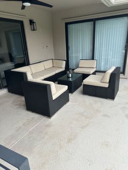 Outdoor Patio Furniture Sectional 7 pieces
