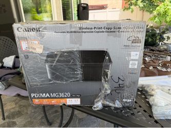 Canon PIXMA MG3620 Wireless Color All-in-One Printer - Black (Read Condition)