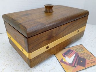 Mr. Jimmy Chilcutt & His Amazing Doodad Wooden Puzzle Box Handmade Solid Wood and Signed