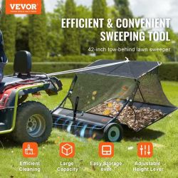 ❤️‍🔥 VEVOR 42-inch towed lawn sweeper