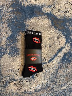 Chrome Hearts Black Crew Socks