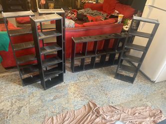 DVD shelves.
