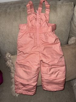 Cat & Jack Snow Pink Bib 18 Months 