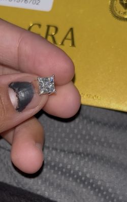 Princess cut Earrings