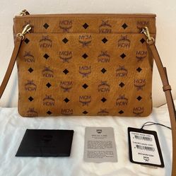 MCM Medium Logo Crossbody