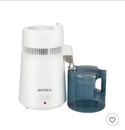 New 1.6 Gallon Water Distiller, Flame Retardant Material, BPA Free Container, Stainless Steel