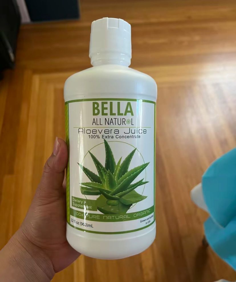Bella All Natural Aloe Verá Juice, 32 Oz