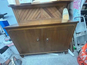 Record player cabinet with CD player