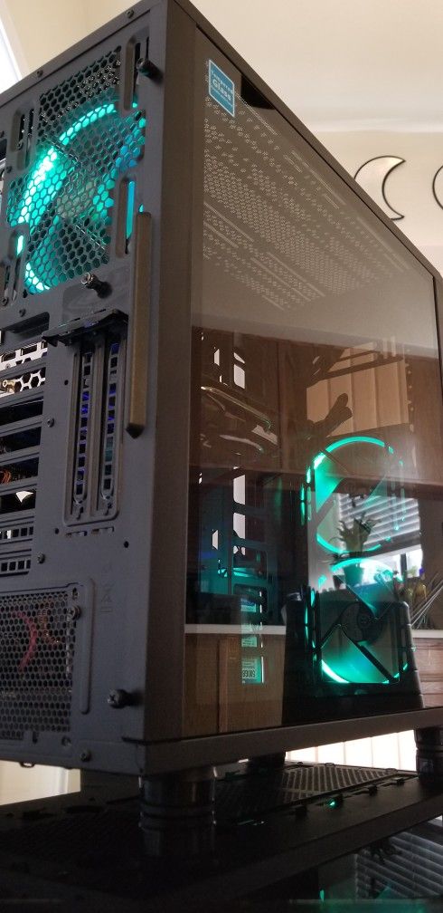 Gaming PC-RX 480 -Intel Xeon 8 Thread CPU- 16gb RAM -240gb SSD -500gb HDD -Tempered Glass Case -RGB Fan Speed Controller -Win 10 Pro Activated