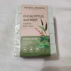 5 Brand New Eucalyptus And Mint Scented Body Soap 