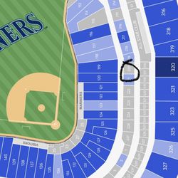 Seattle Mariners Tickets Infield Terrace Club Saturday