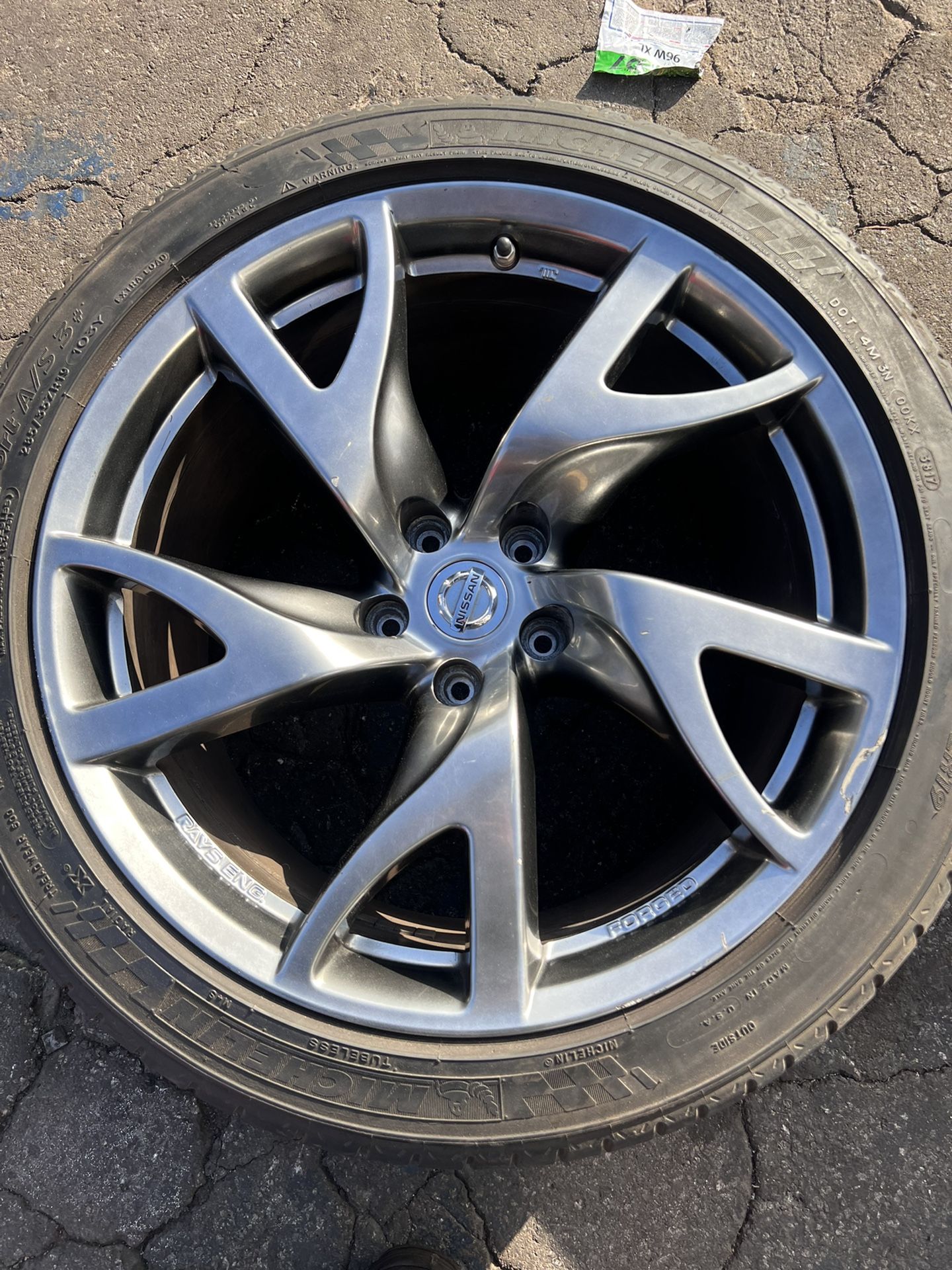 Rear 370z Sport Wheel V2 Rays for Sale in South Gate, CA OfferUp
